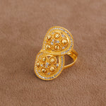 Turkish Ring (D5) - Silver 925 & Gold Plated