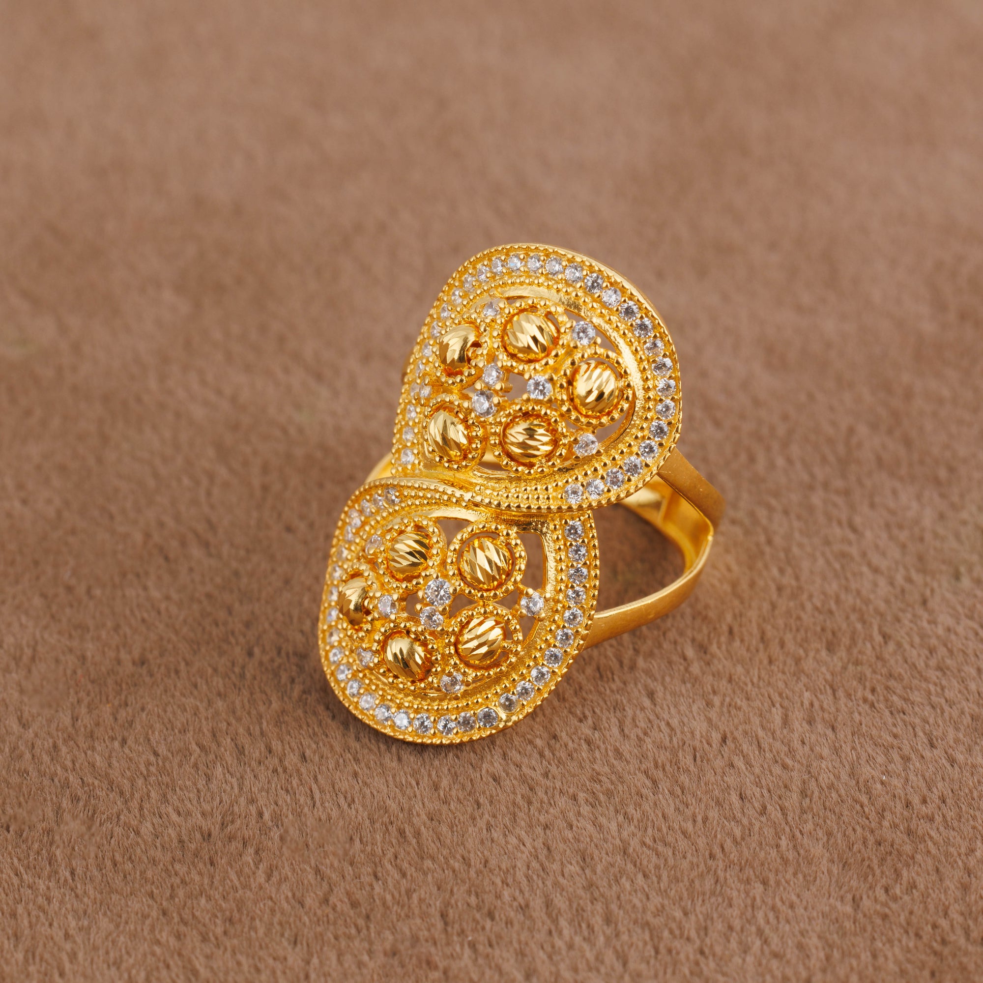 Turkish Ring (D5) - Silver 925 & Gold Plated