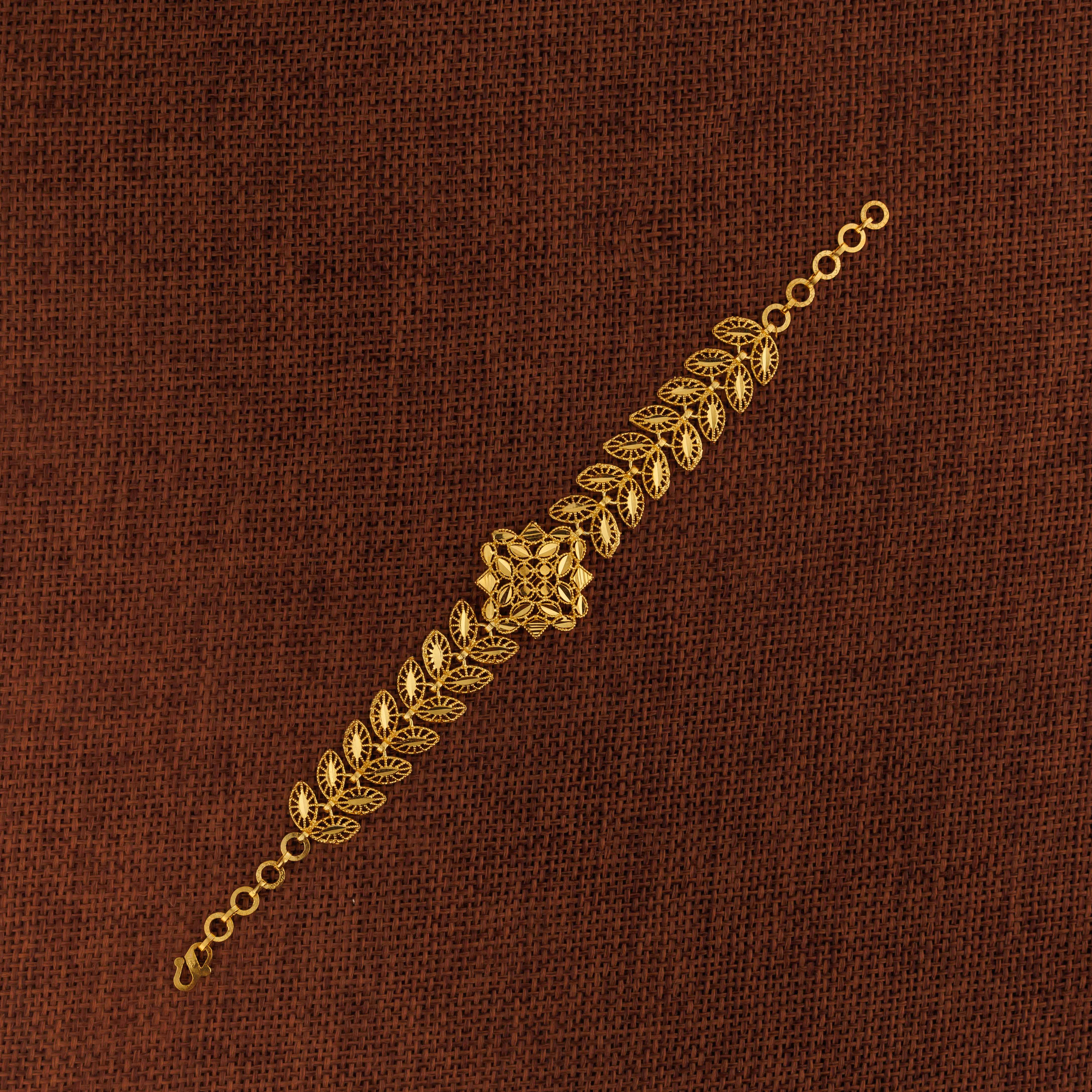 سوار RP 1 قطعة مع ورقة (D6) - Silver 925 و Gold Plated