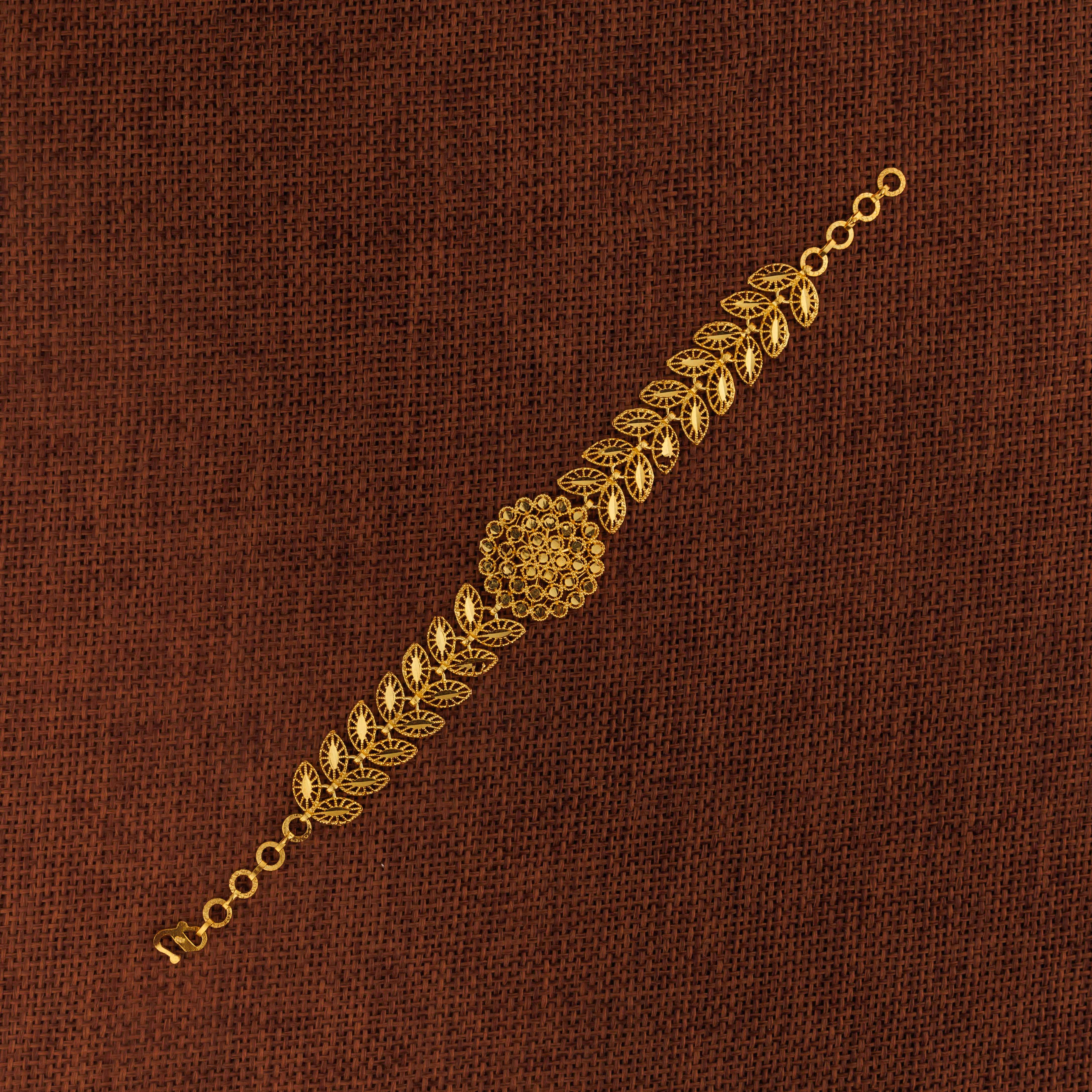 سوار RP 1 قطعة مع ورقة (D3) - Silver 925 و Gold Plated