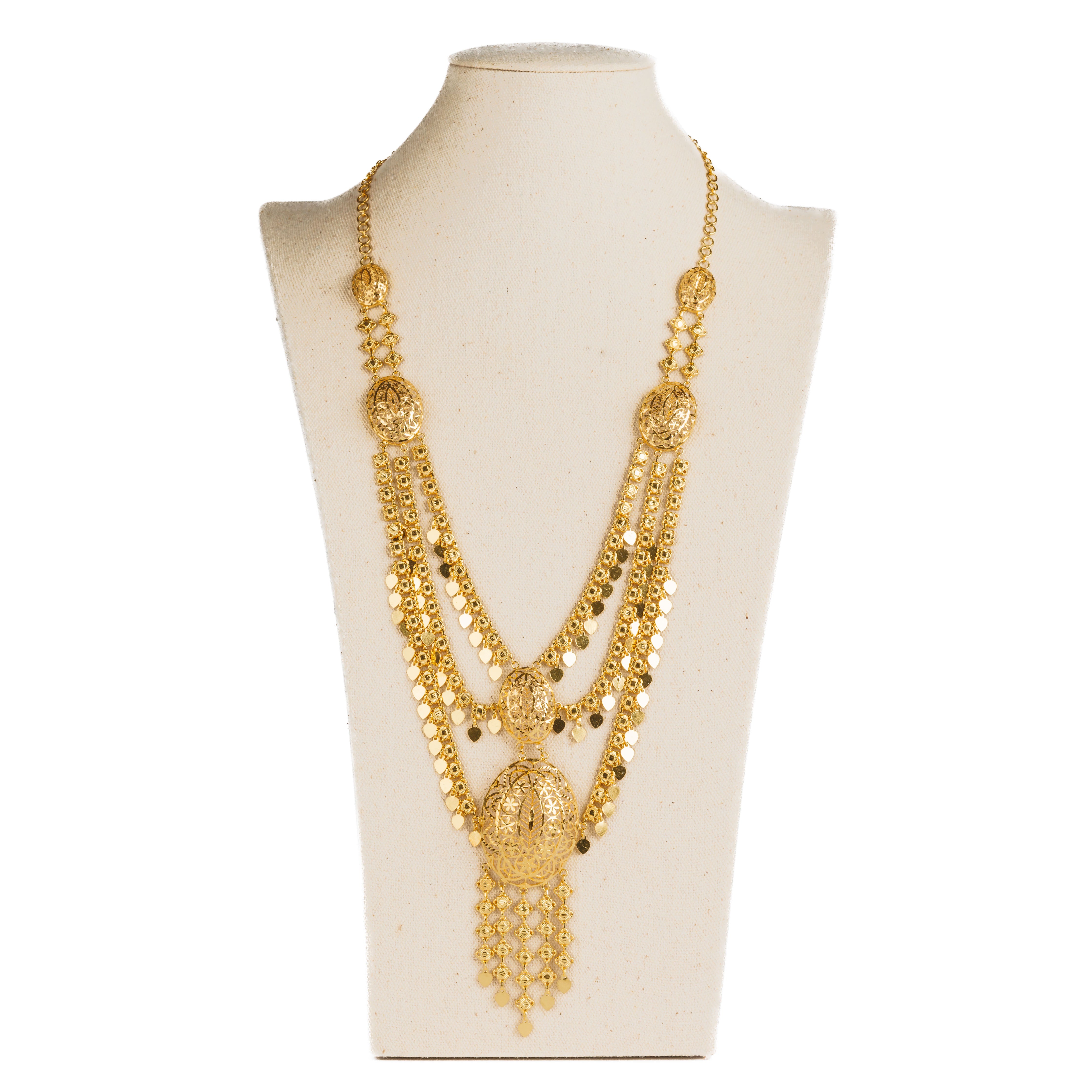 Pendant Multi Layered Moria (D4) - Silver 925 and Gold Plated - 925 Silver & 24K Gold Plated