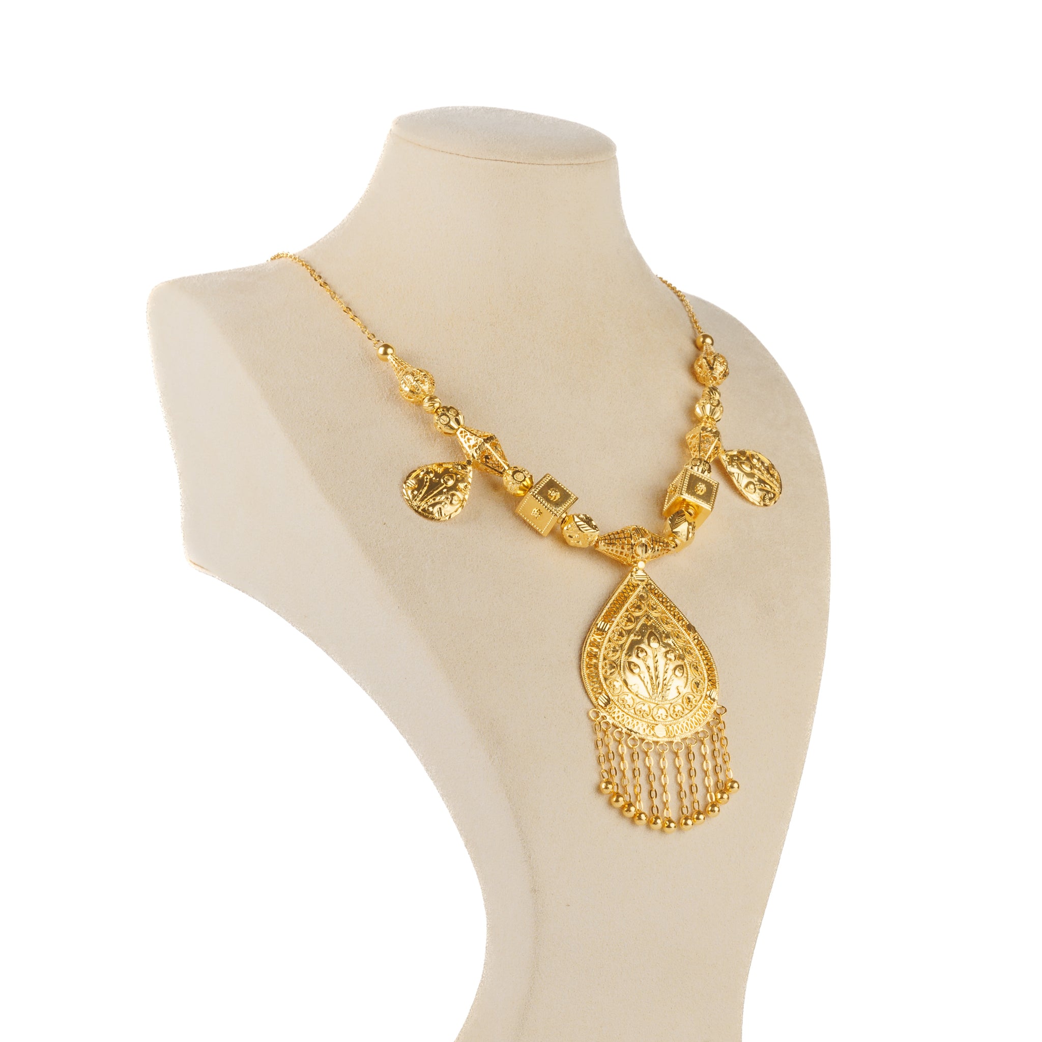 Traditional Necklace (D38)- Silver 925 & Gold Plated