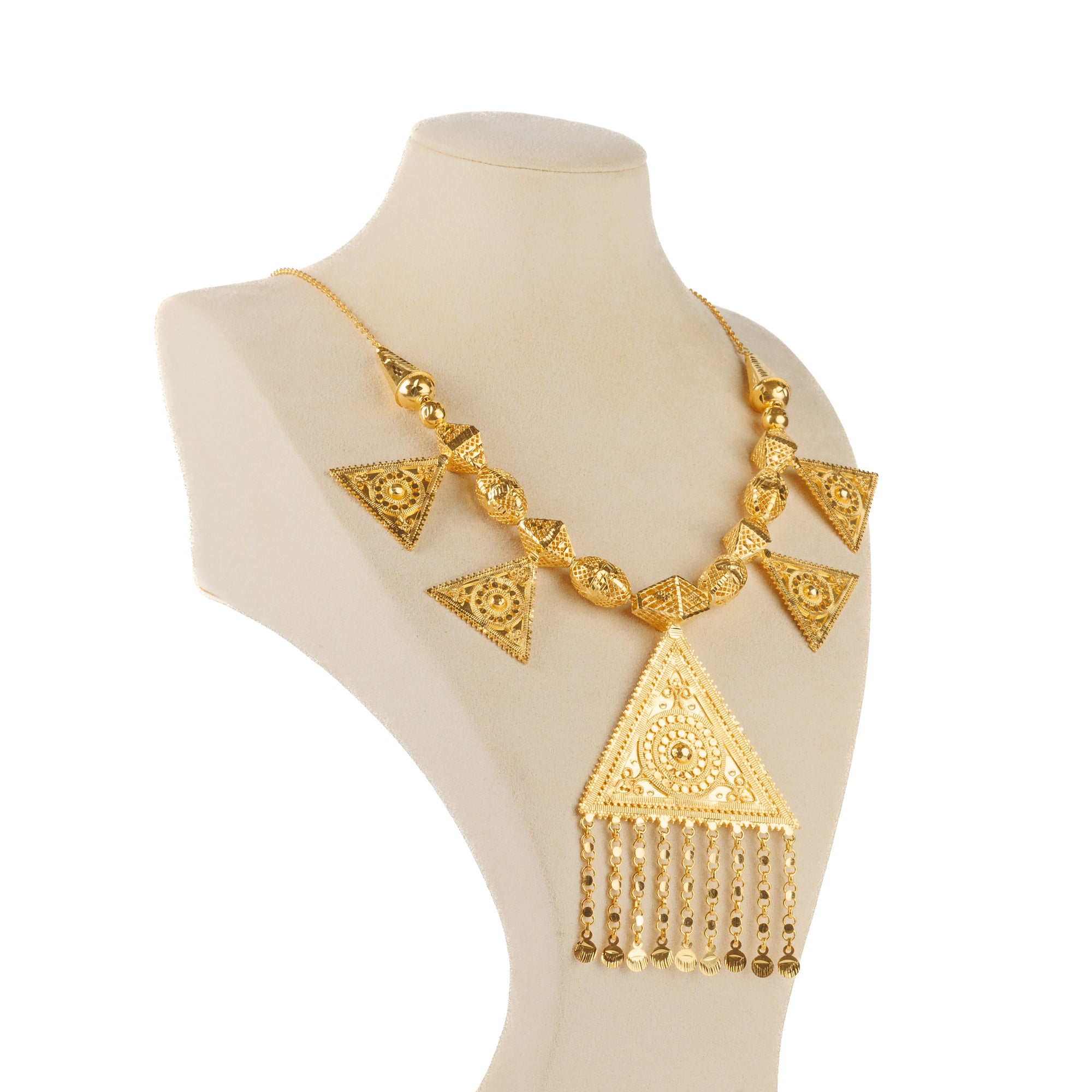 Traditional Necklace (D40)- Silver 925 & Gold Plated