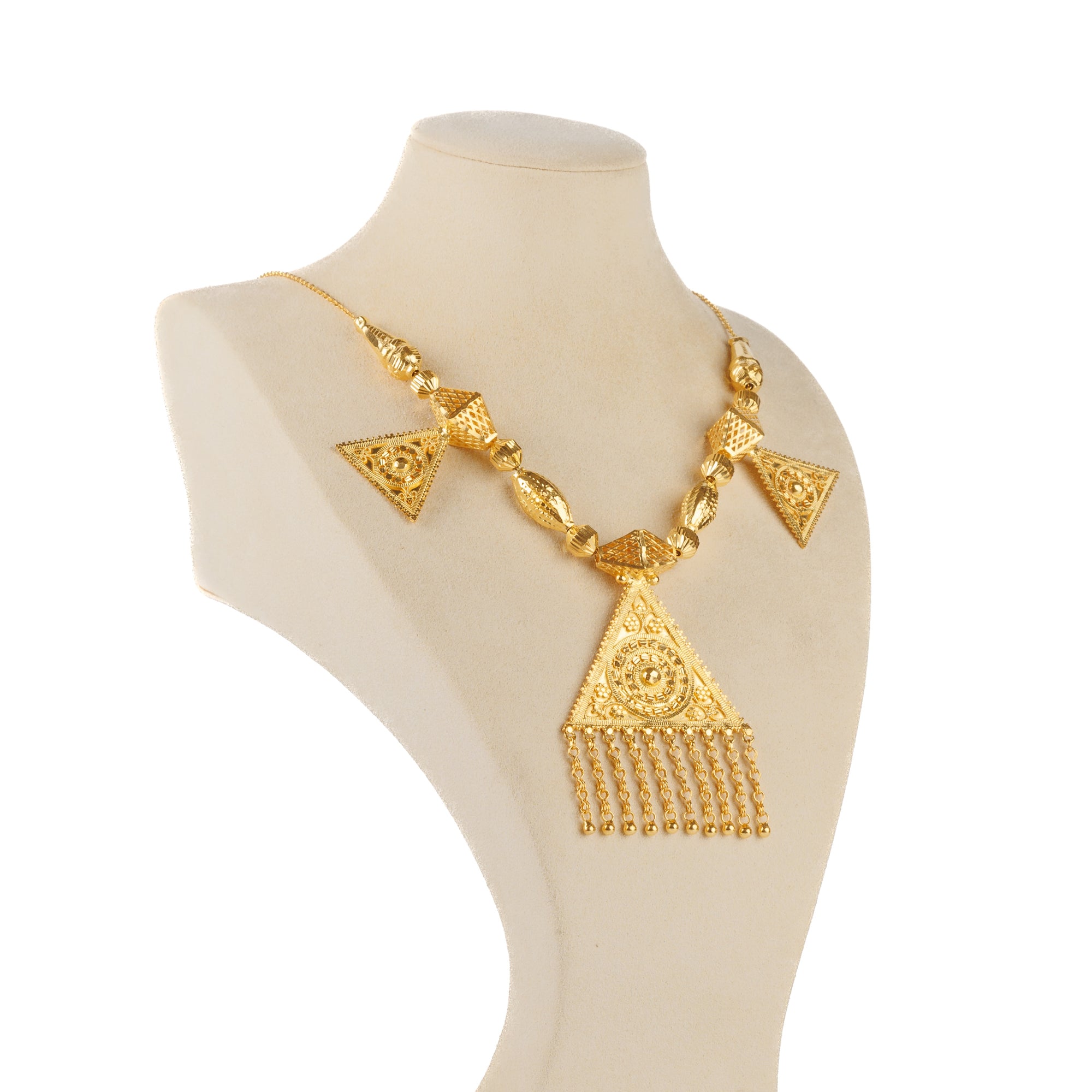 Traditional Necklace (D42)- Silver 925 & Gold Plated