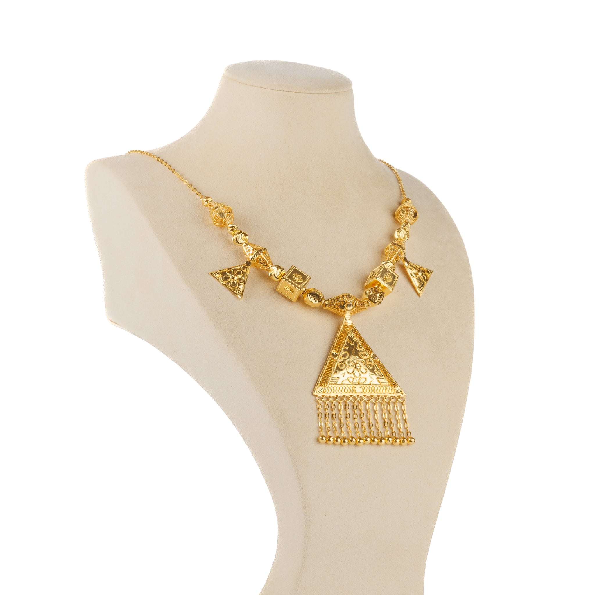 Traditional Necklace (D33)- Silver 925 & Gold Plated