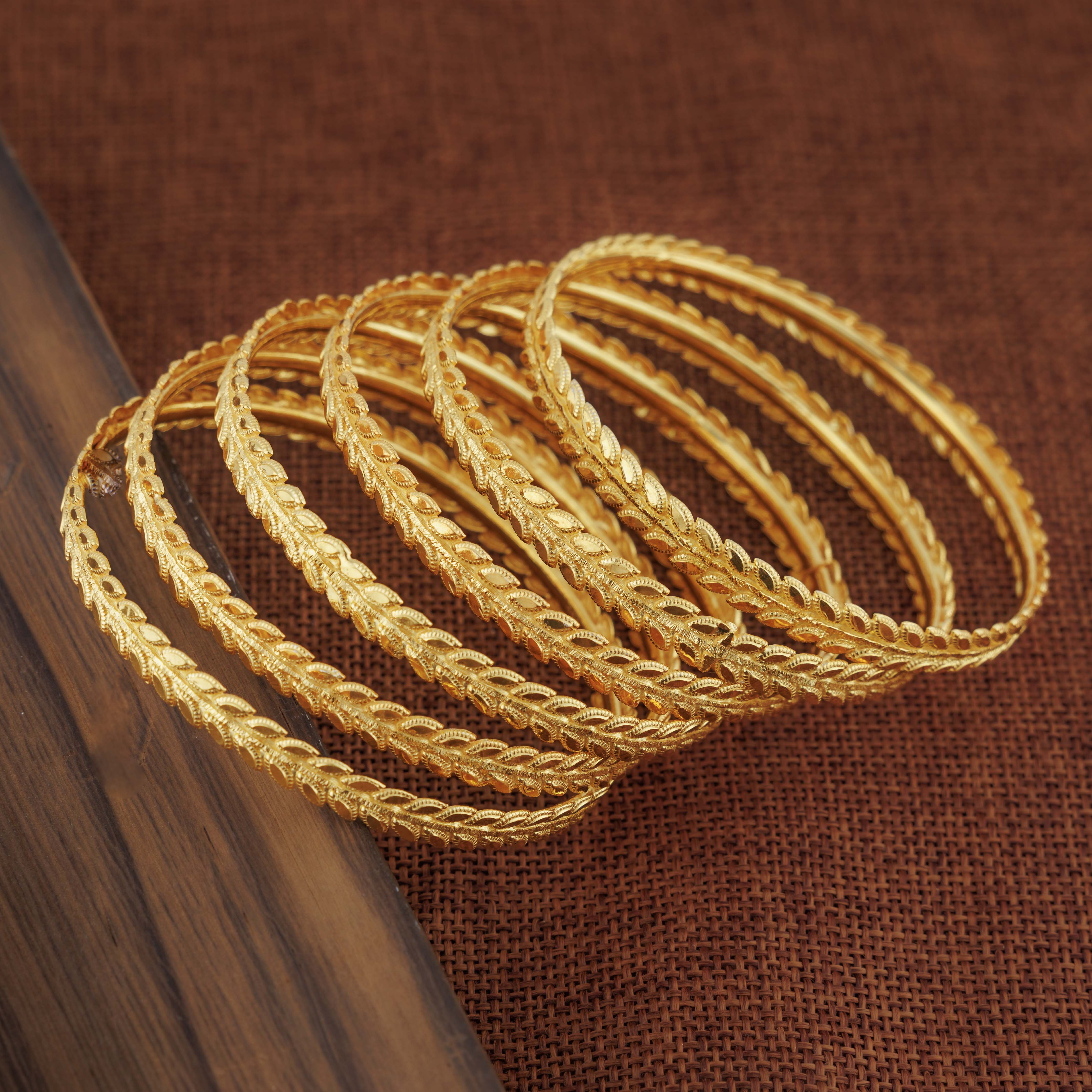 Adult's Bangles (D48-M) - Silver 925 & Gold Plated