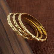 Adult's Bangles (D49-N) - Silver 925 & Gold Plated