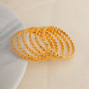 Kid's Bangles (D17-N) - Silver 925 & Gold Plated