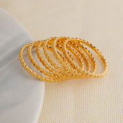 Kid's Bangles (D15-M) - Silver 925 & Gold Plated