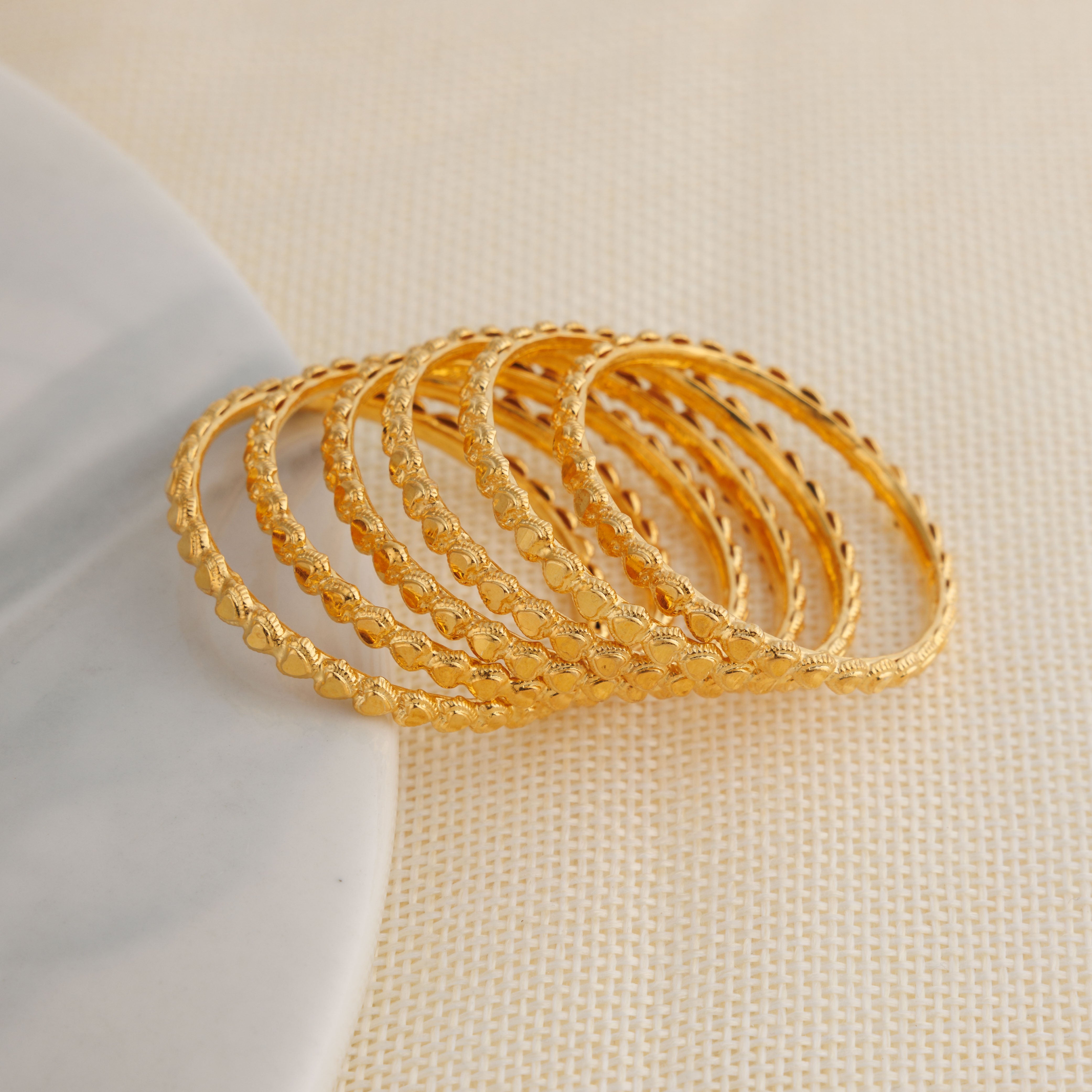 Kid's Bangles (D15-M) - Silver 925 & Gold Plated