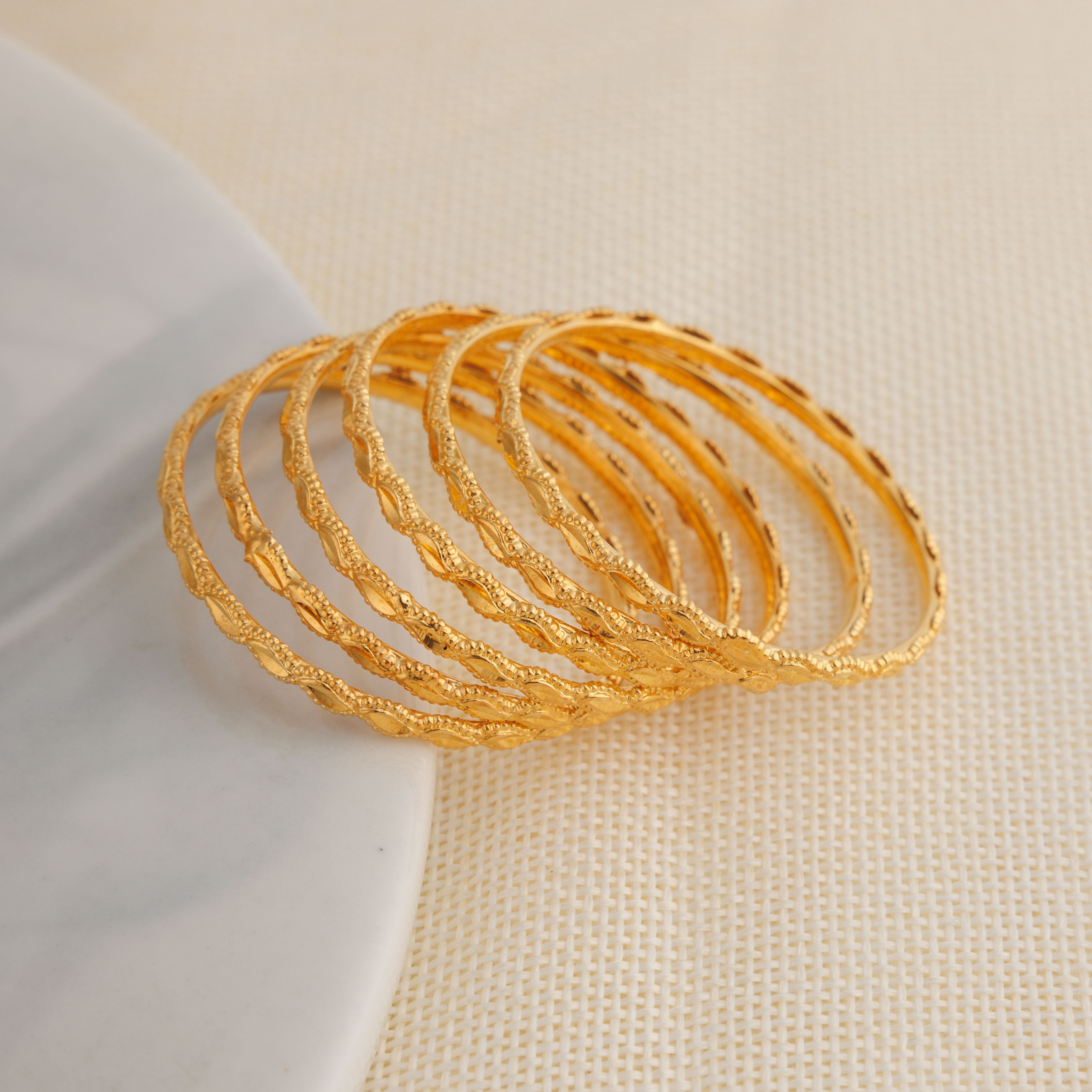 Kid's Bangles (D12-M) - Silver 925 & Gold Plated