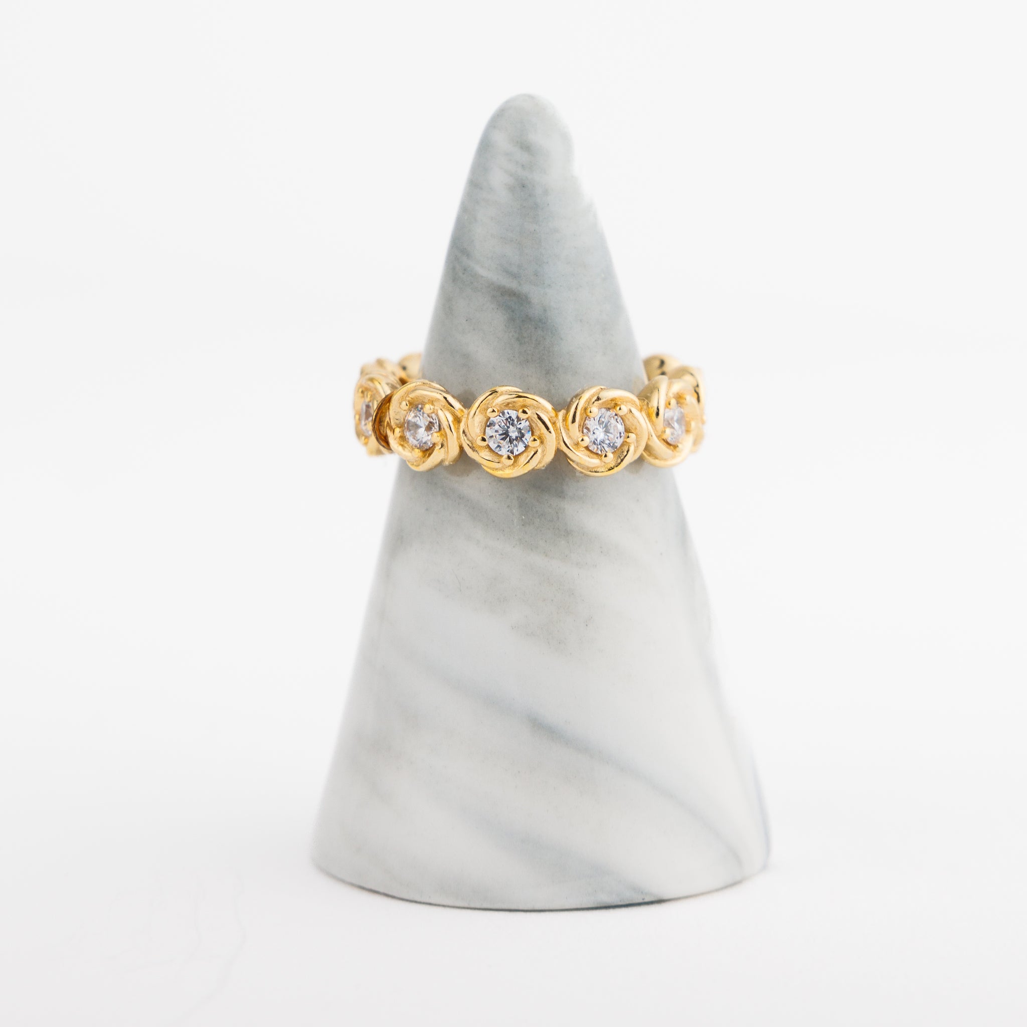 Zircon Band/Dabla (D11) - Silver 925 & Gold Plated