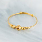 Beads Flex Kids Bangle (D11) - Silver 925 & Gold Plated