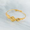 Flexible Child's Bangle (D38) - Silver 925 & Gold Plated