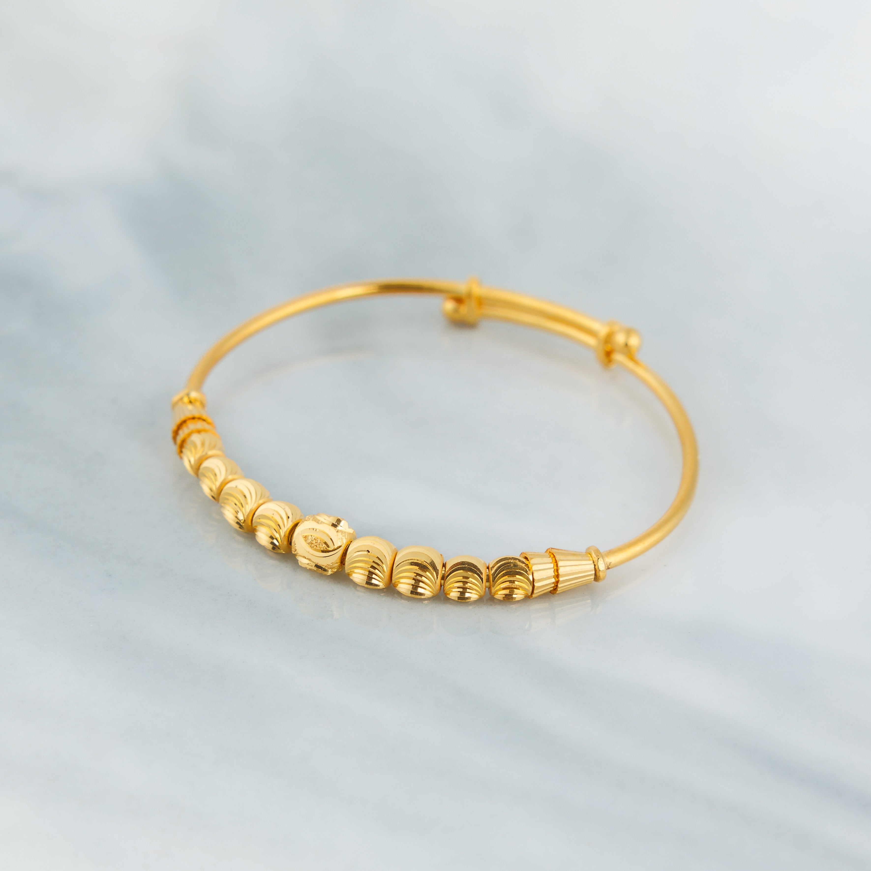 سوار بيدز فليكس للأطفال (D15) - فضة عيار 925 ومطلي بالذهب