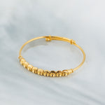 Beads Flex Kids Bangle (D31) - Silver 925 & Gold Plated