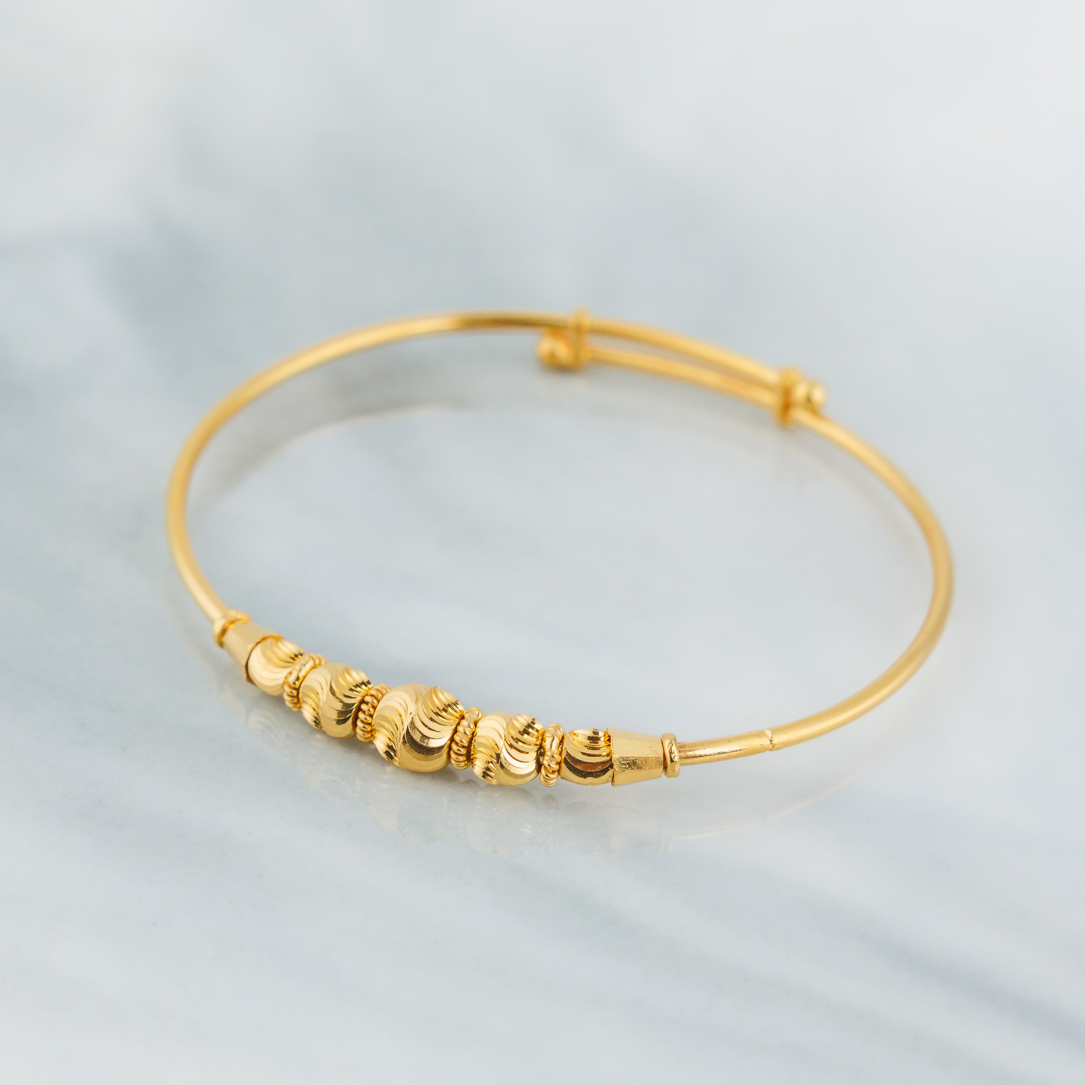 سوار بيدز فليكس للأطفال (D5) - فضة عيار 925 ومطلي بالذهب