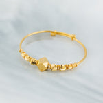 Beads Flex Kids Bangle (D27) - Silver 925 & Gold Plated