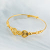 Flexible Child's Bangle (D39) - Silver 925 & Gold Plated