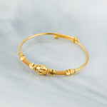 Beads Flex Kids Bangle (D32) - Silver 925 & Gold Plated