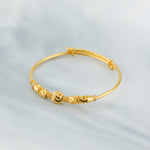 Beads Flex Kids Bangle (D22) - Silver 925 & Gold Plated