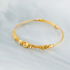 Beads Flex Kids Bangle (D34) - Silver 925 & Gold Plated