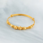 Beads Flex Kids Bangle (D18) - Silver 925 & Gold Plated