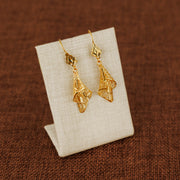 Casting Earrings (D42) - Silver 925 & Gold Plated