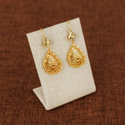 Casting Earrings (D38) - 925 Silver & 24K Gold Plated