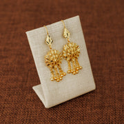 Gold Plated Sterling Silver 925 earrings D5, image 1 of 3