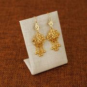 Gold Plated Sterling Silver 925 earrings D6, image 1 of 3