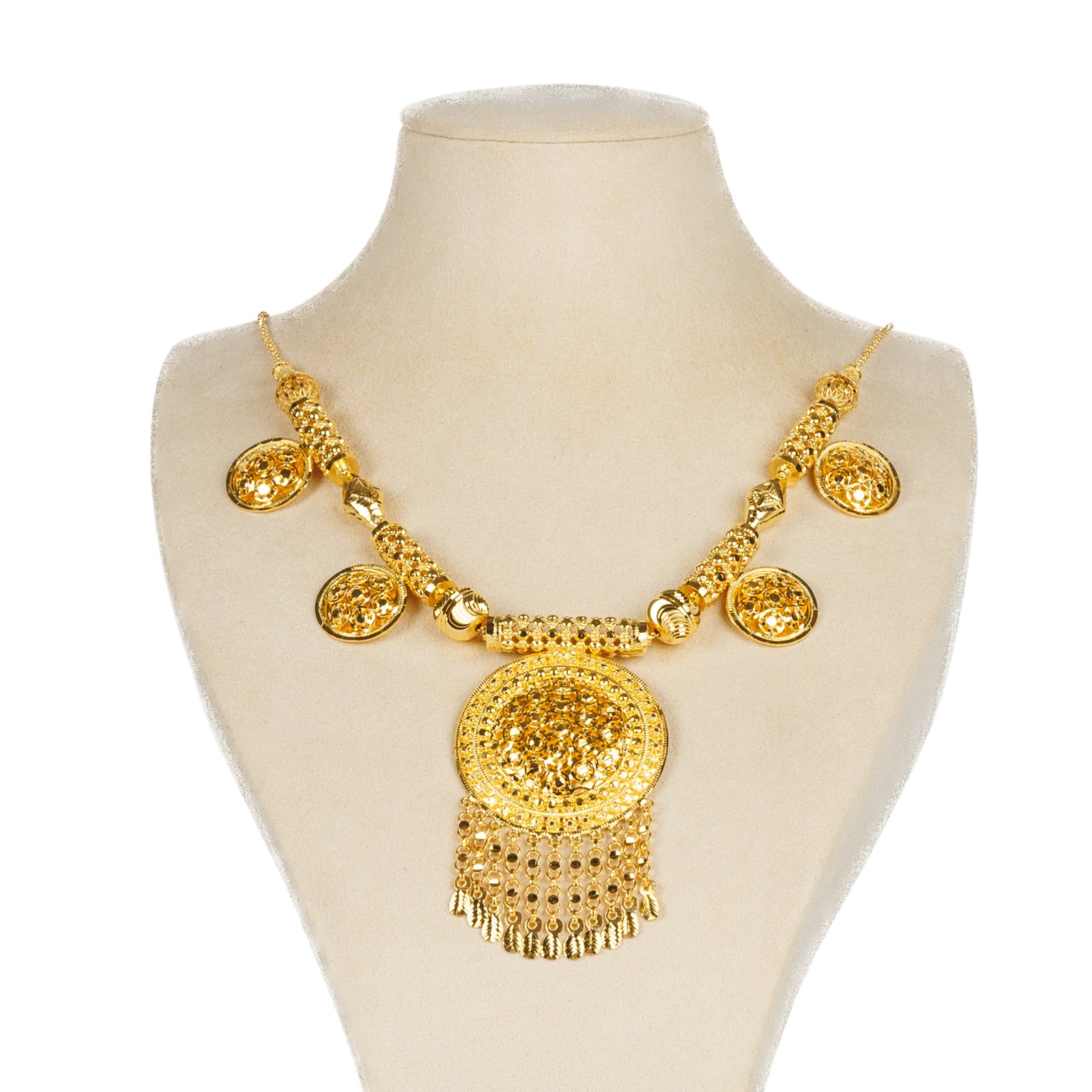 Traditional Necklace (D43)- Silver 925 & Gold Plated
