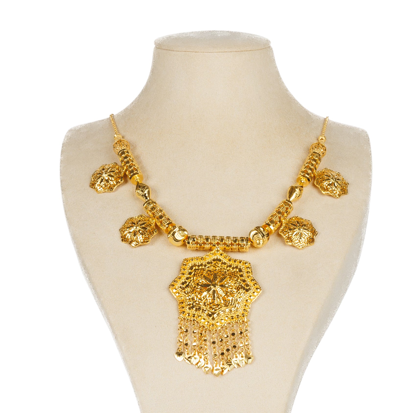 Traditional Necklace (D55)- Silver 925 & Gold Plated