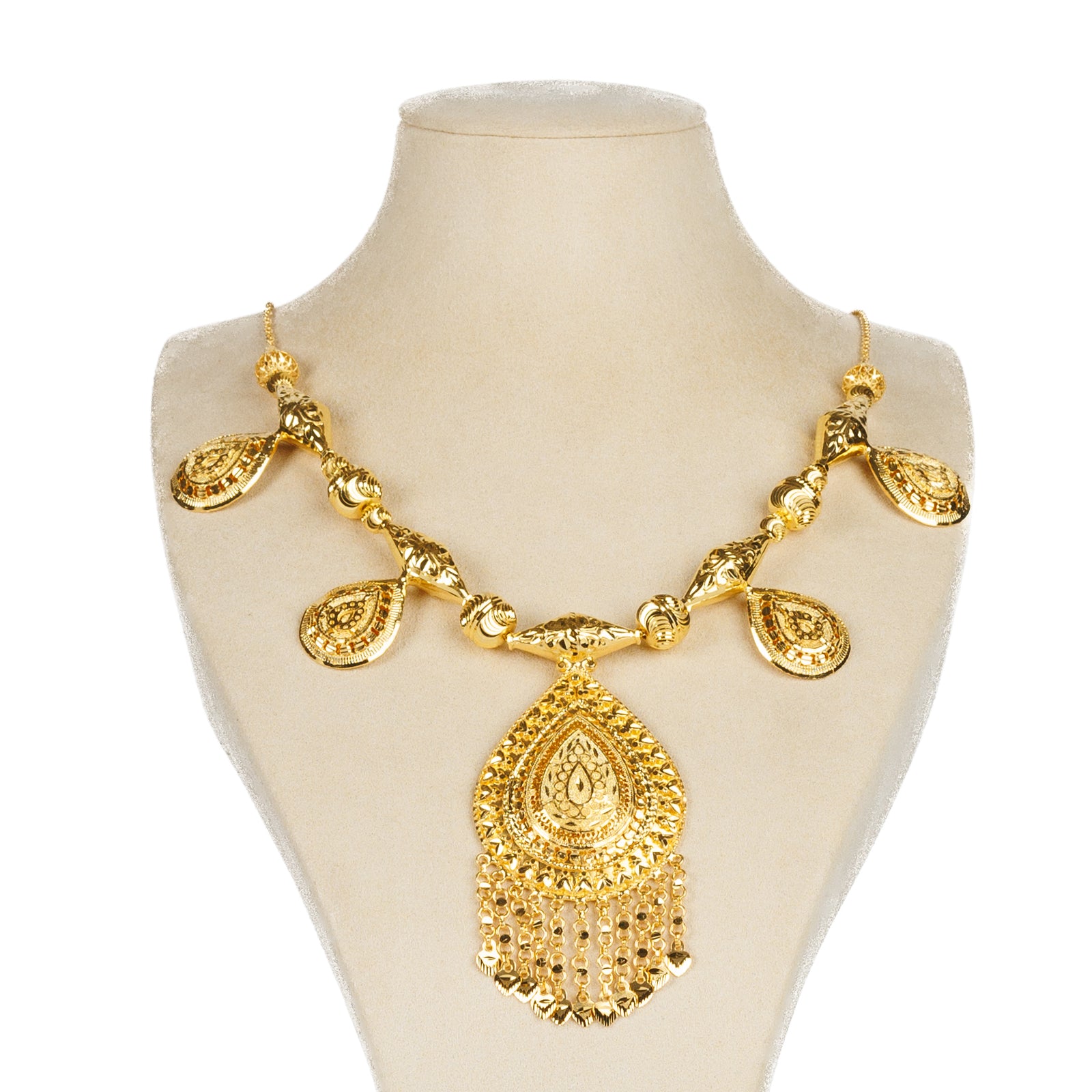 Traditional Necklace (D48)- Silver 925 & Gold Plated