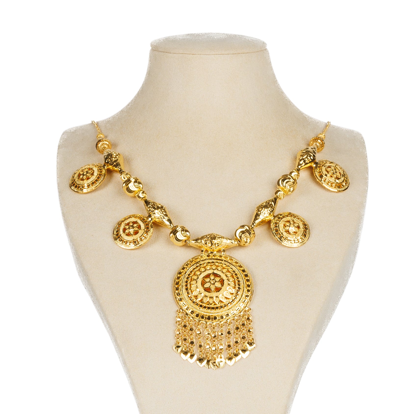Traditional Necklace (D45)- Silver 925 & Gold Plated