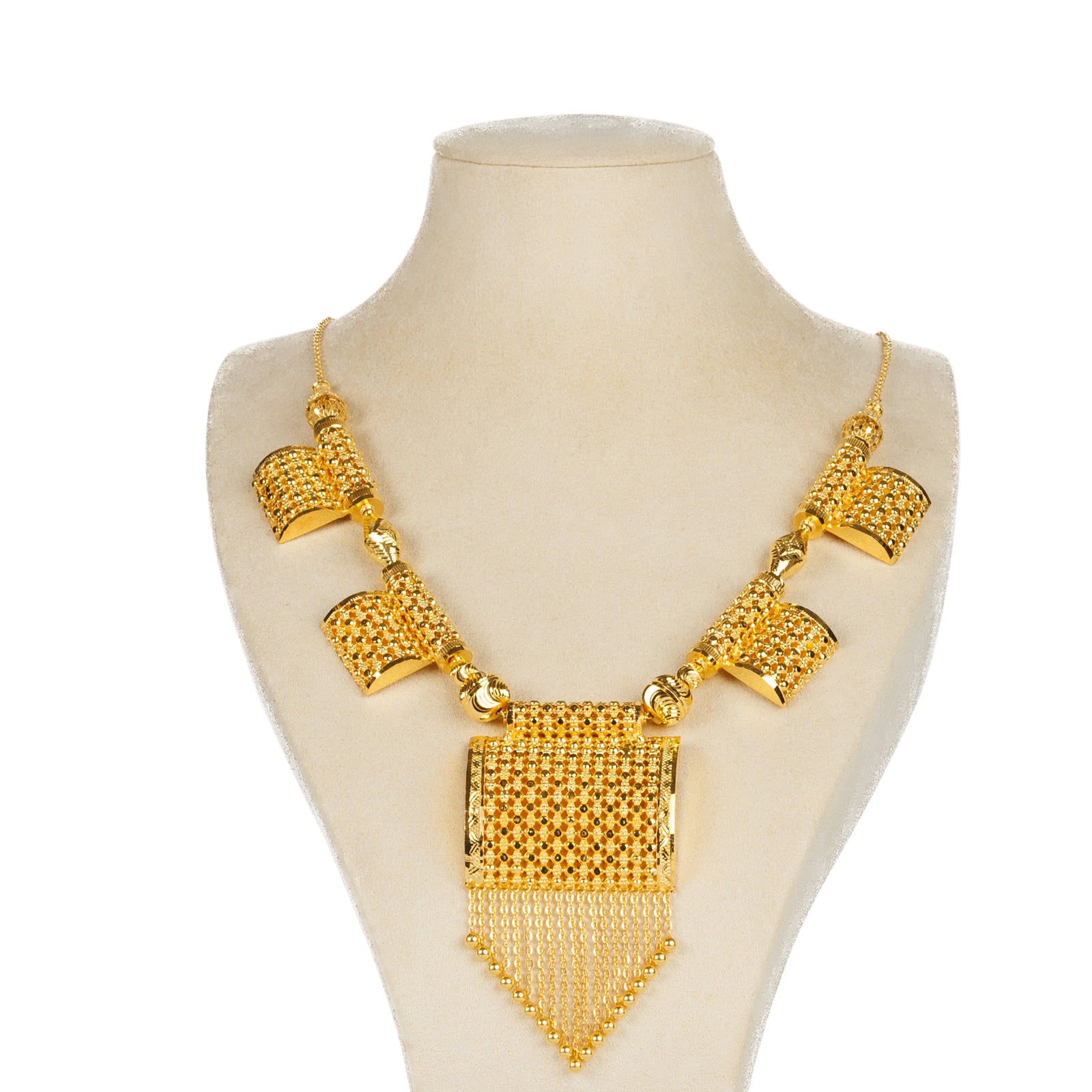 Traditional Necklace (D52)- Silver 925 & Gold Plated