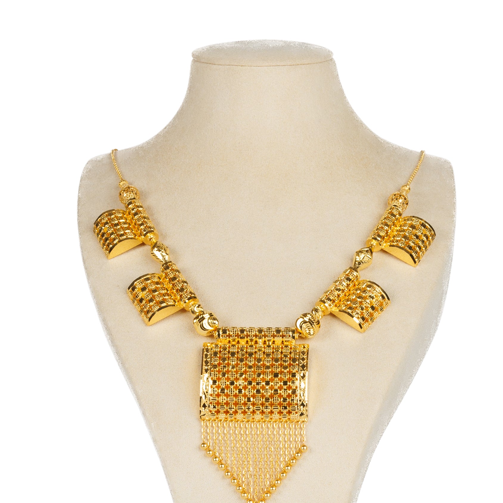 Traditional Necklace (D51)- Silver 925 & Gold Plated