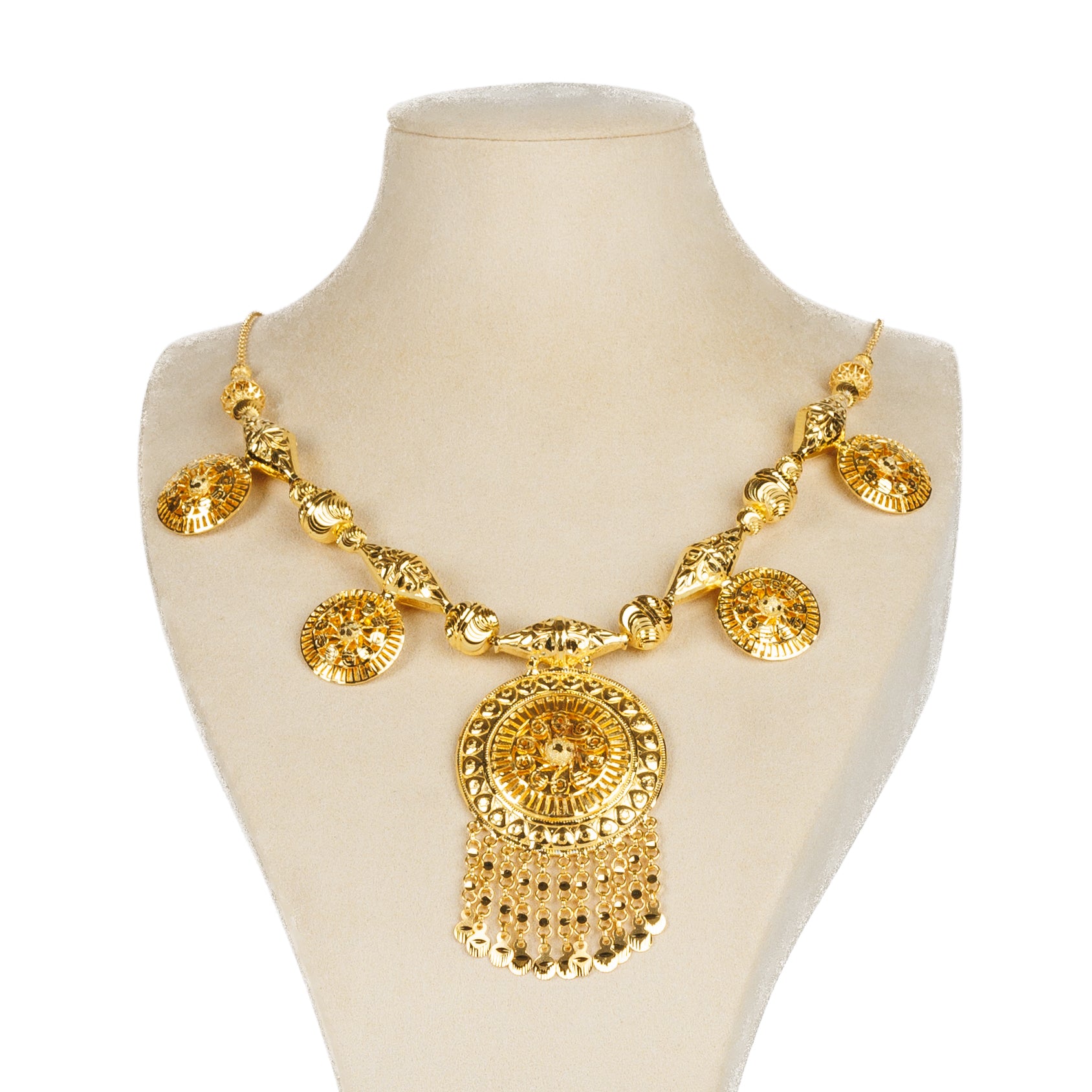 Traditional Necklace (D53)- Silver 925 & Gold Plated