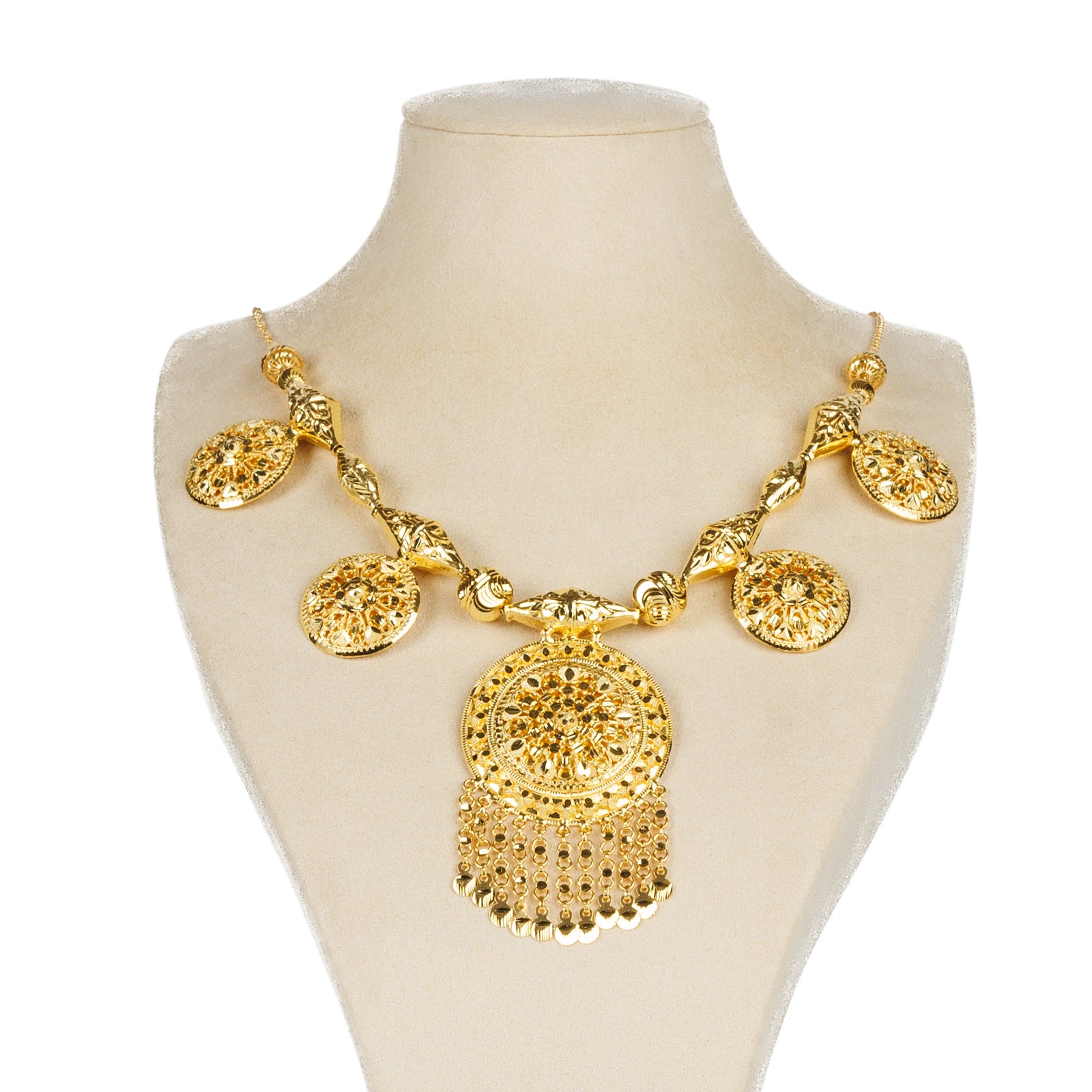 Traditional Necklace (D46)- Silver 925 & Gold Plated