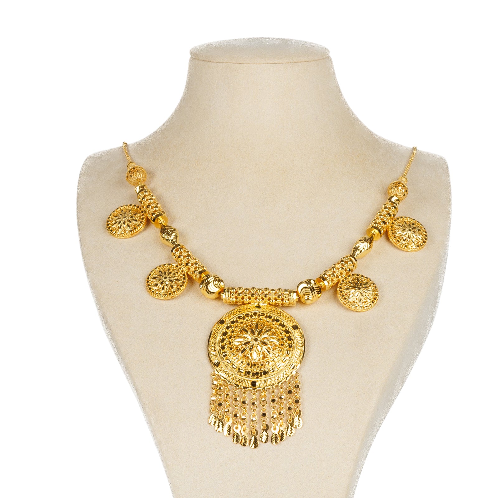 Traditional Necklace (D50)- Silver 925 & Gold Plated