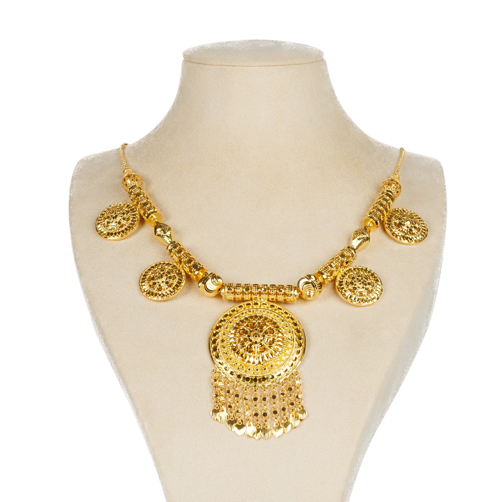 Traditional Necklace (D47)- Silver 925 & Gold Plated