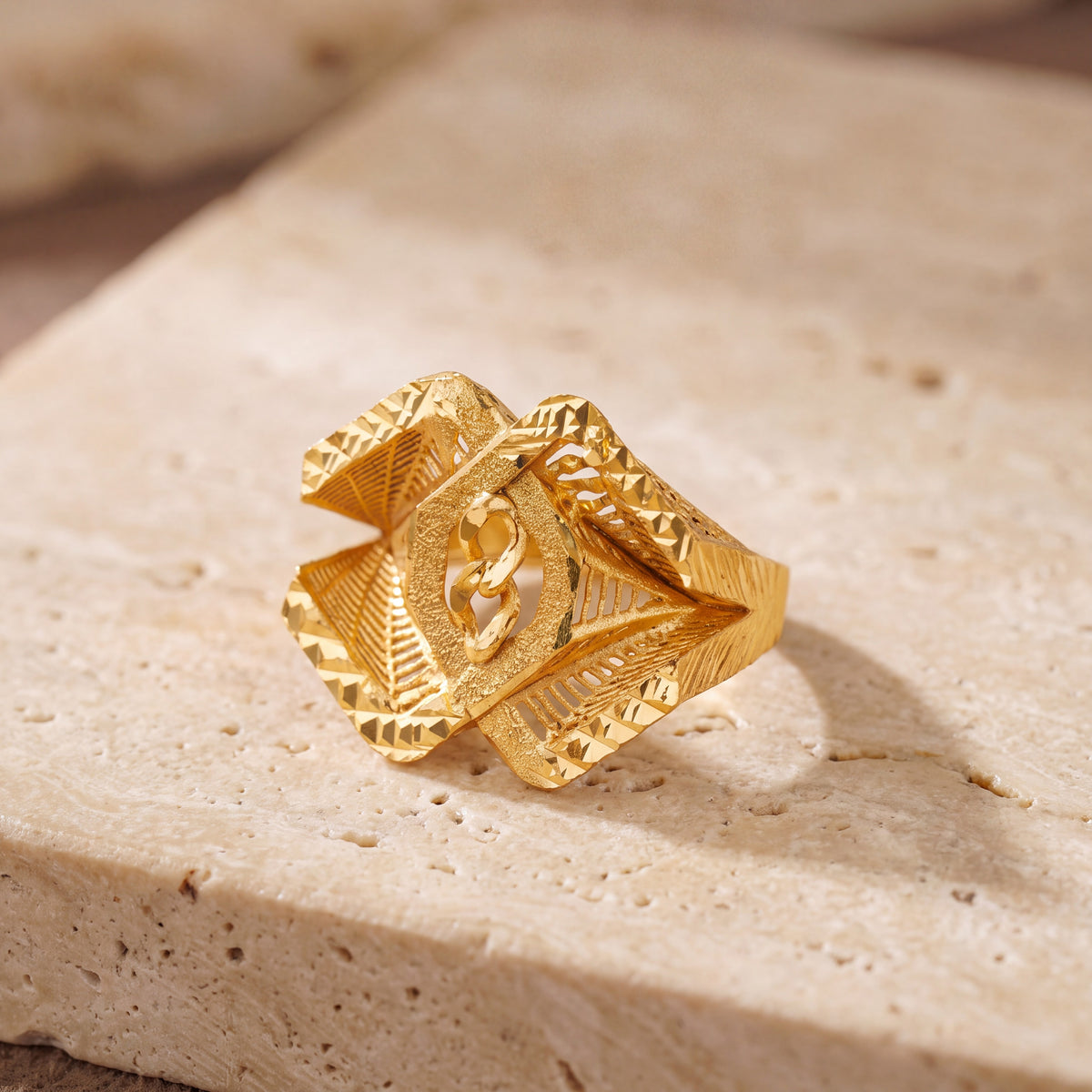 3D RP Rings (D142) on travertine