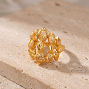 3D RP Rings (D156) on travertine