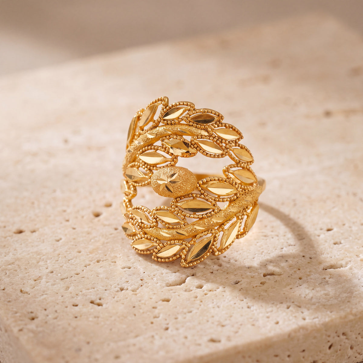 3D RP Rings (D165) on travertine