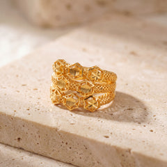 3D RP Rings (D179) on travertine