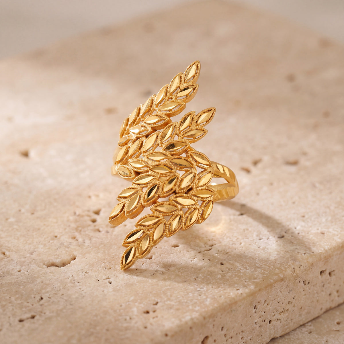 3D RP Rings (D214) on travertine