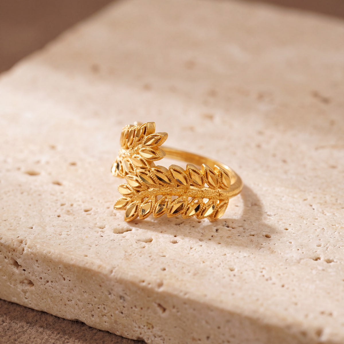 3D RP Rings (D237) on travertine