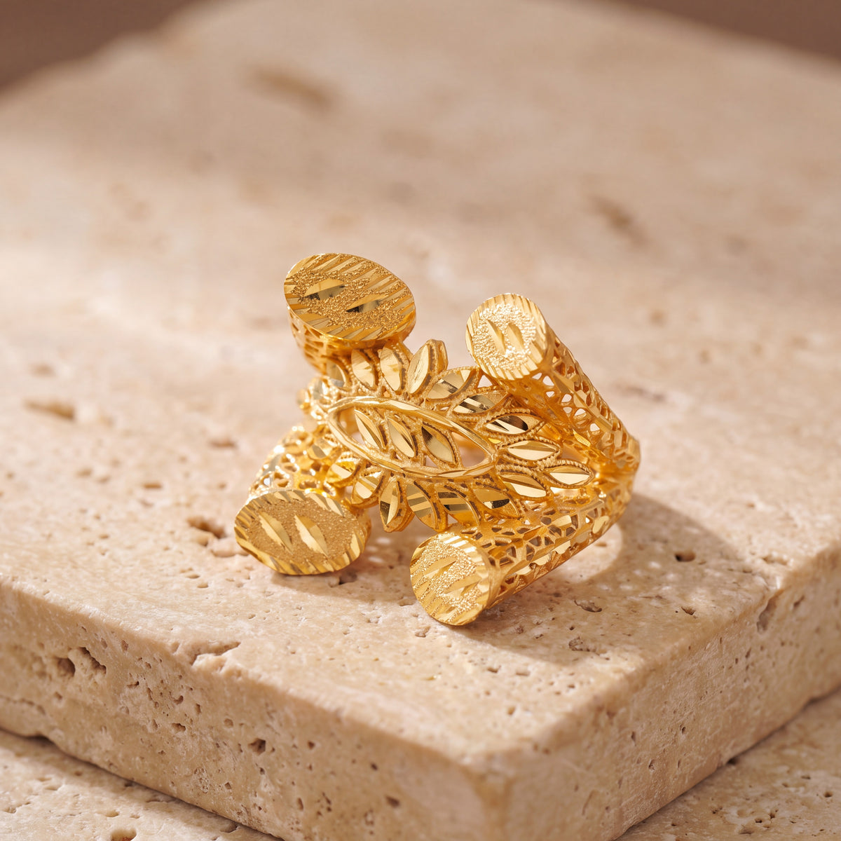 3D RP Rings (D239) on travertine