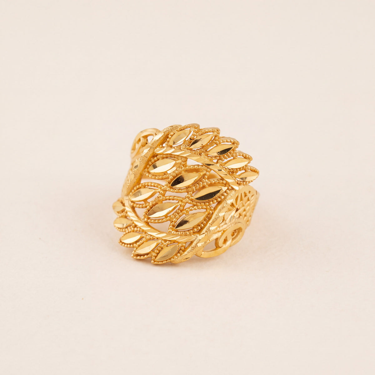 3D RP Rings (D247), 925 silver 24K gold plated