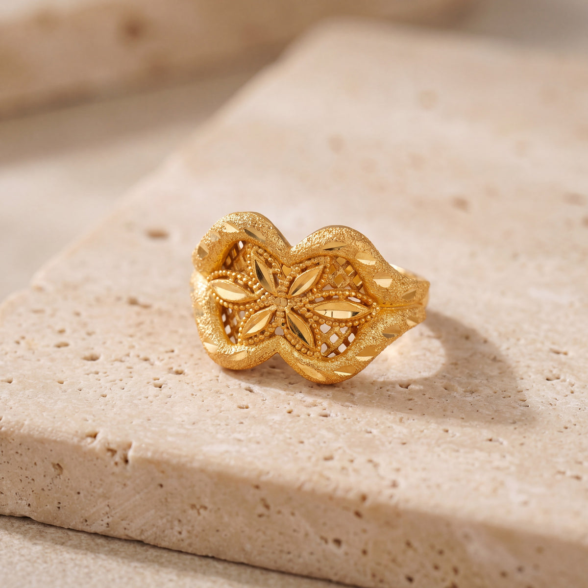 3D RP Rings (D249) on travertine